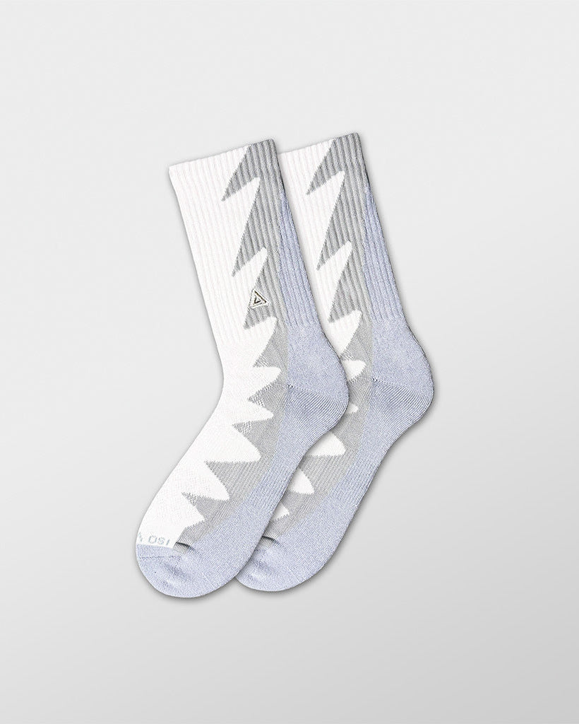 SNKR Socks - White Metallic 5