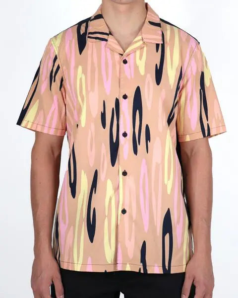 Savage Vibes Poly Camp Shirt - Outrank