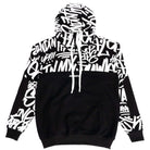 Scripted Color Blocked Fleece Hoodie