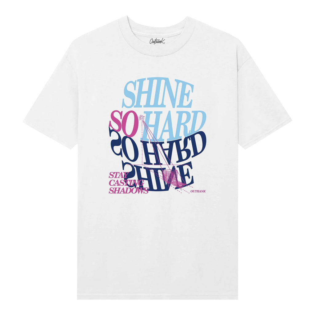 Shine So Hard Royal White T-Shirt - Outrank
