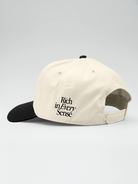 Rich Dad Embroidered Snapback - Natural/ Black
