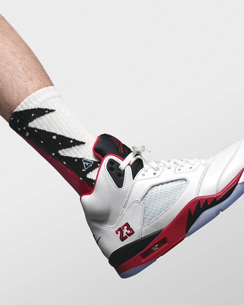 SNKR Socks - Fire Red 5