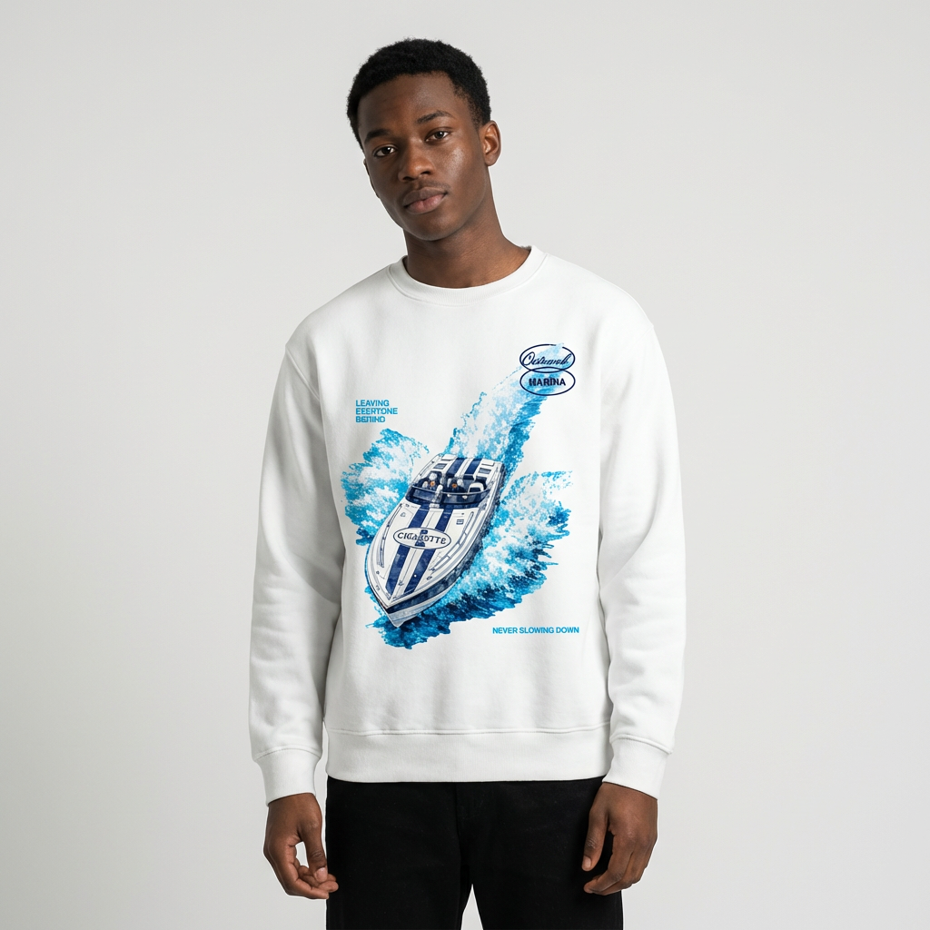 Never Slowing Down Ultra Heavyweight Crewneck Fleece