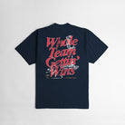 Whole Team Gettin' Wins Heavyweight T-shirt- Navy - Outrank Brand