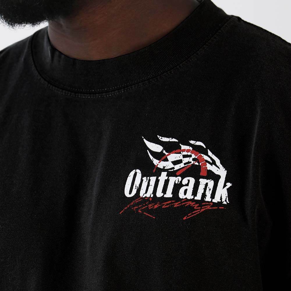 Heavy OZ Back Graphic T-shirts (black) | OVY