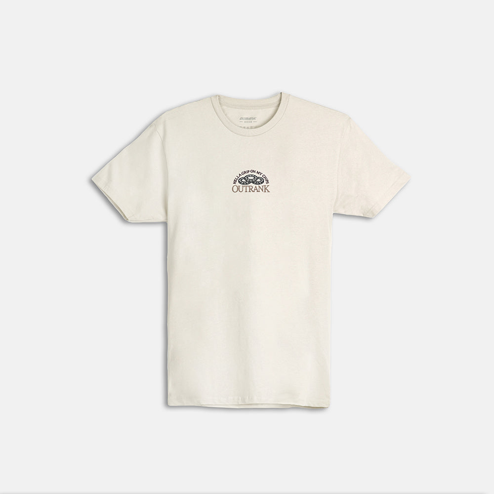 Hella Grip Embroidered T-shirt - Outrank Brand