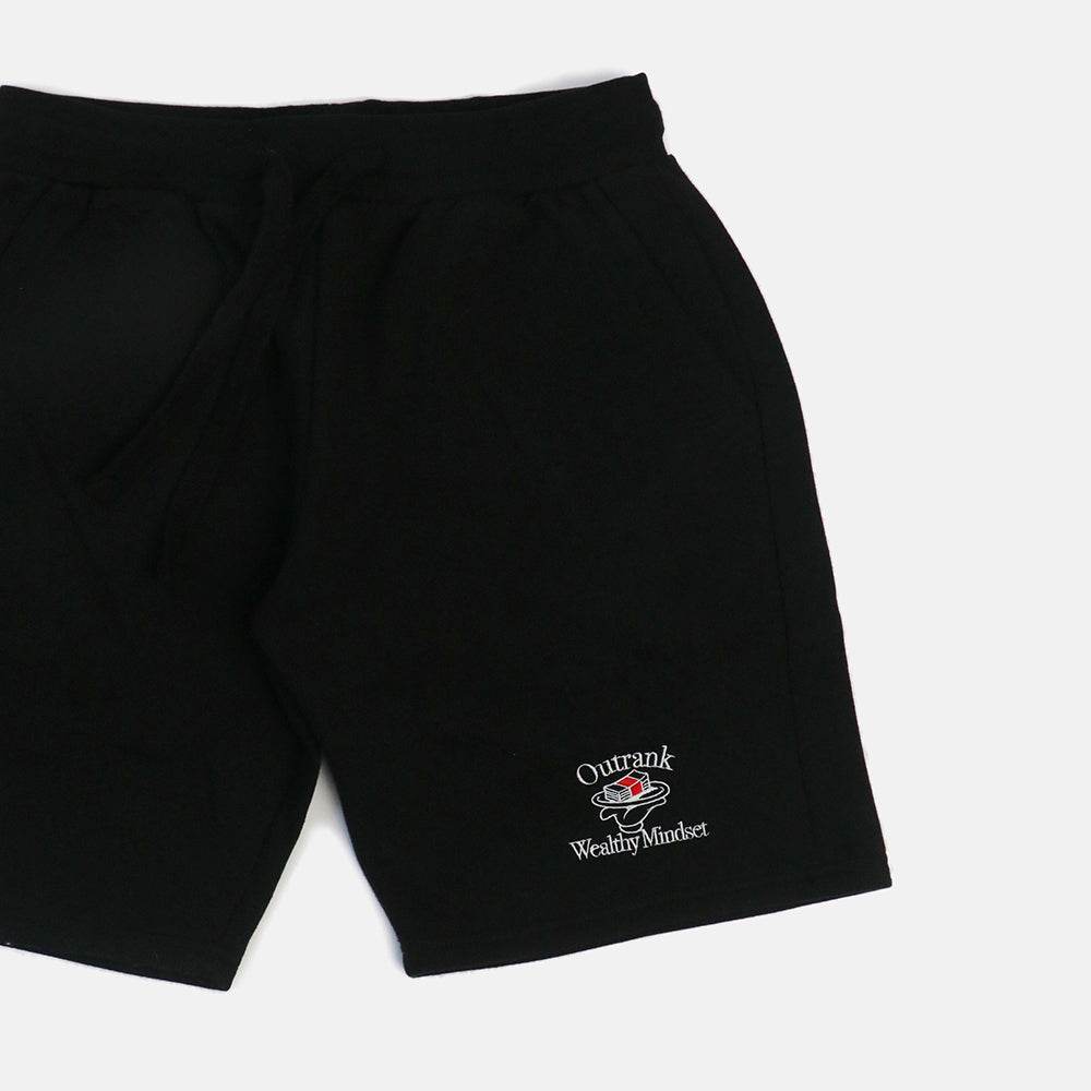 Wealthy Mindset Embroidered Shorts
