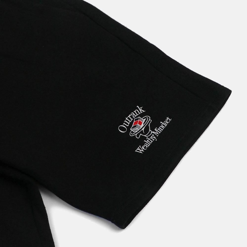 Wealthy Mindset Embroidered Shorts