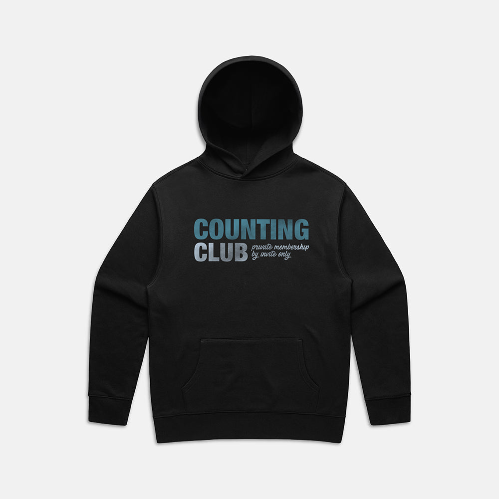 Membership Only Heavyweight Fleece Hoodie- Black