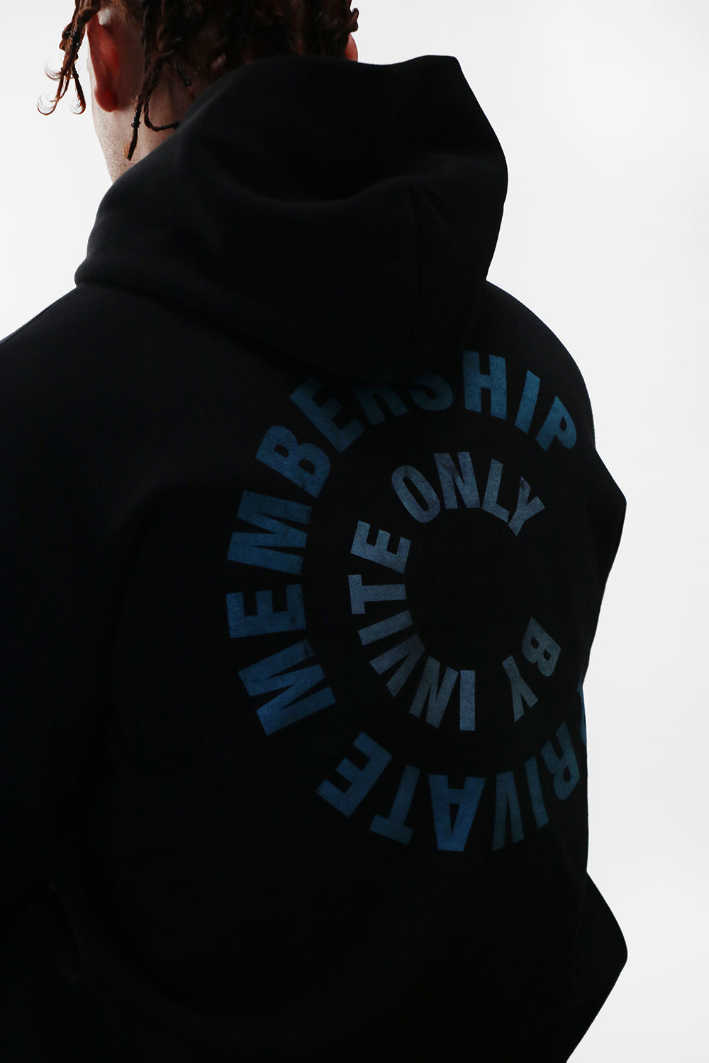 Membership Only Heavyweight Fleece Hoodie- Black