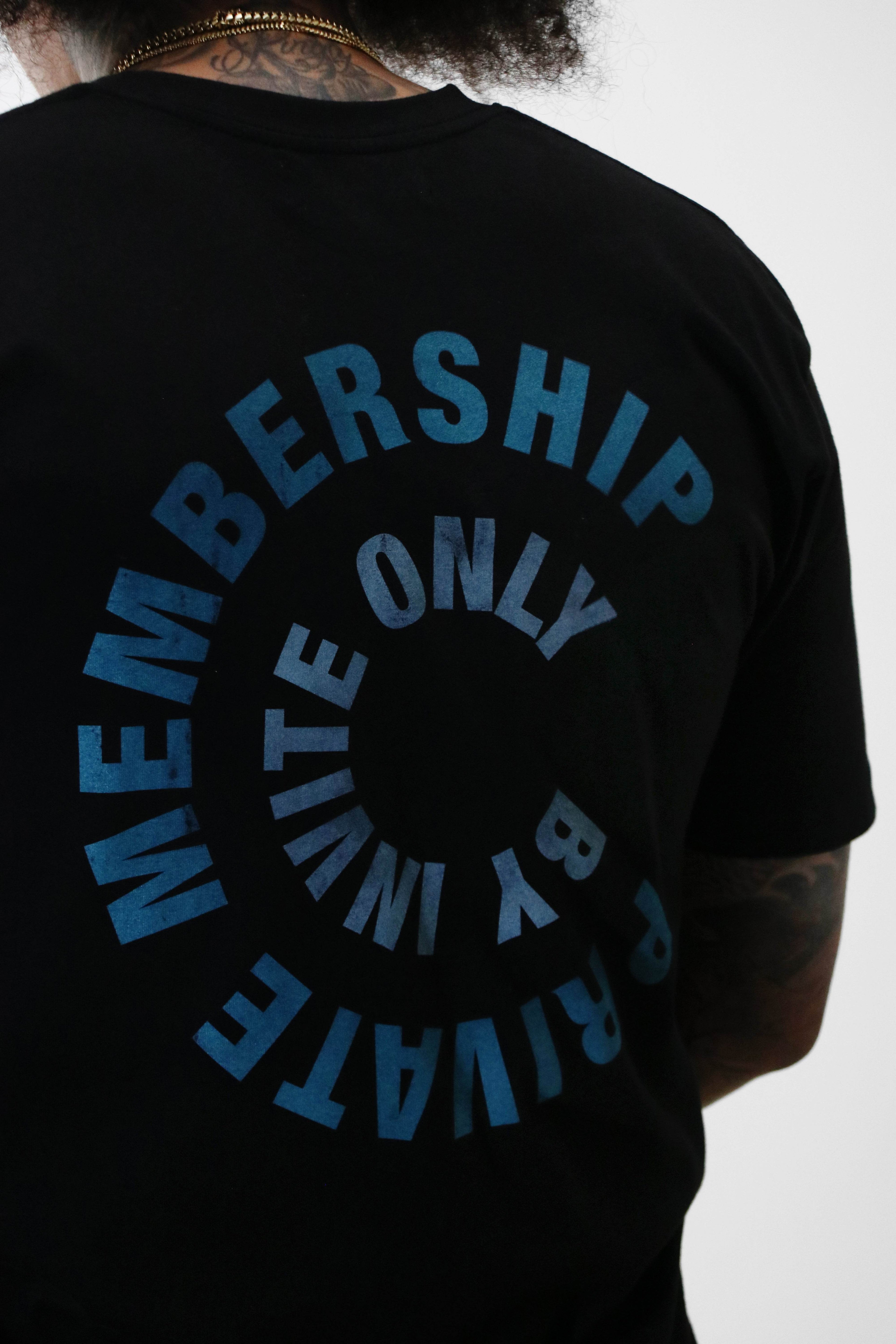 Membership Only Heavyweight T-shirt- Black - Outrank Brand