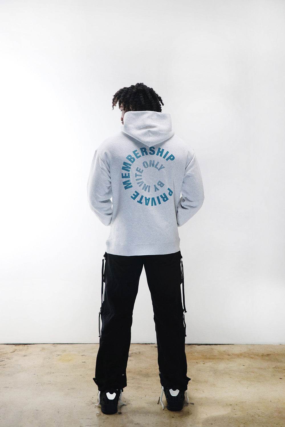 Membership Only Heavyweight Fleece Hoodie- White Heather