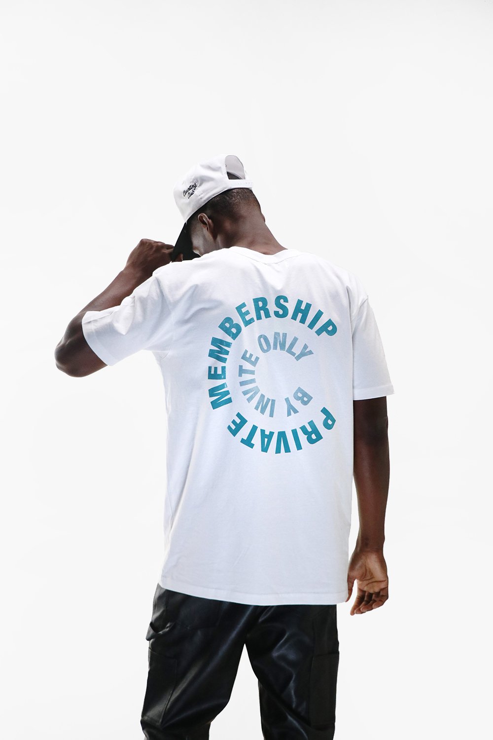 Membership Only Heavyweight T-shirt- White