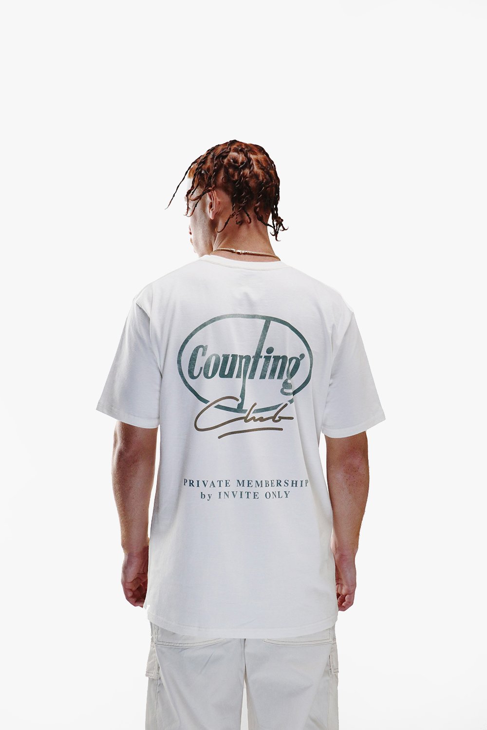 By Invite Only Heavyweight T-shirt- Vintage White