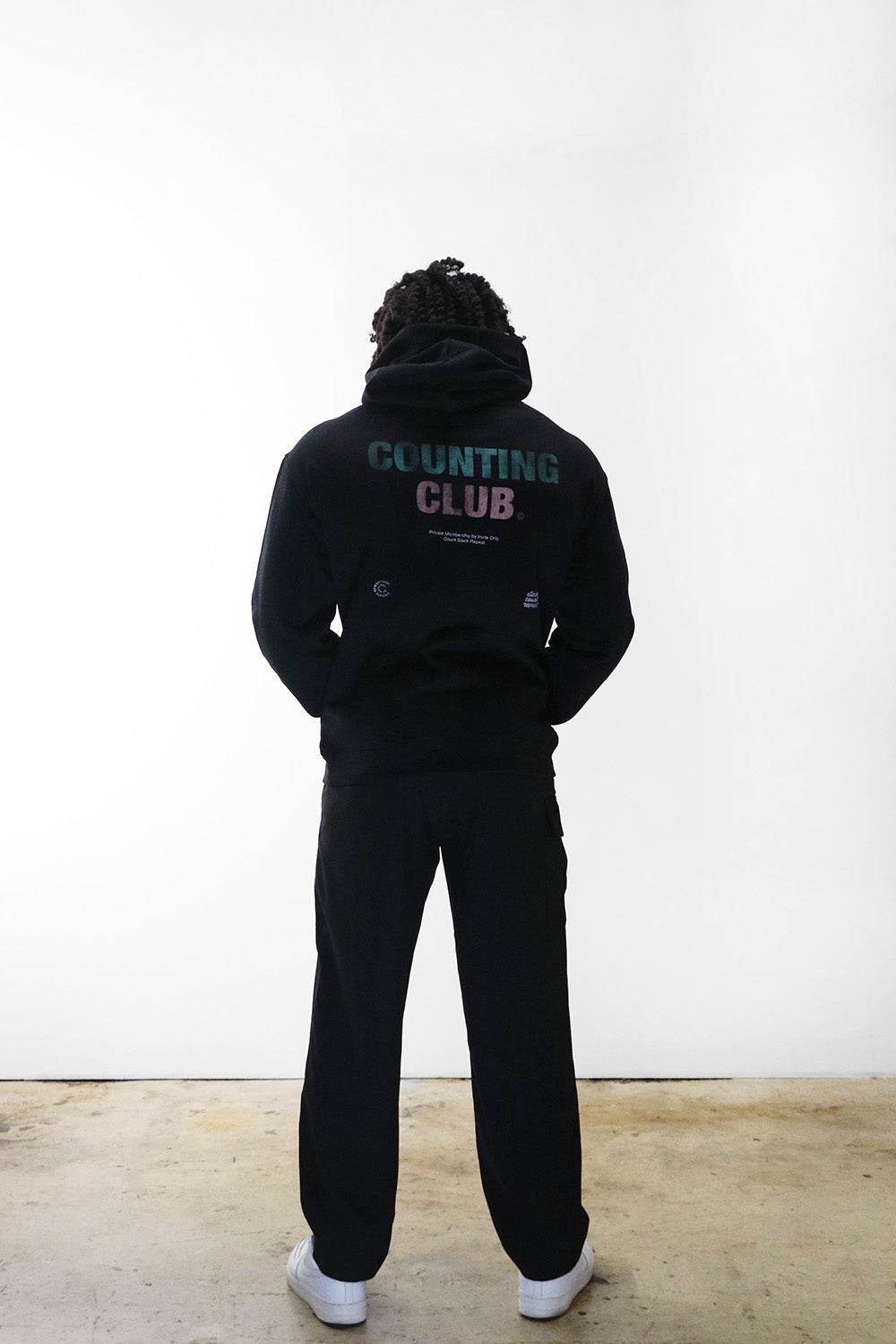 Counting Club Heavyweight Fleece Hoodie- Black