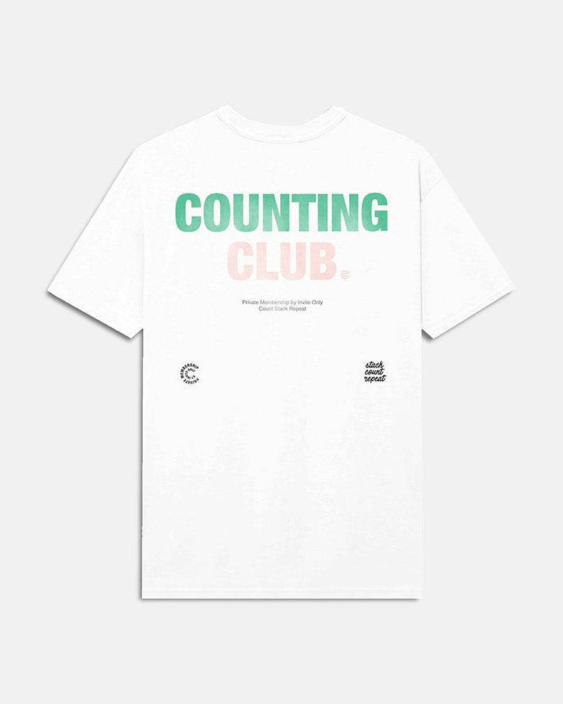 Counting Club Heavyweight T-shirt- White