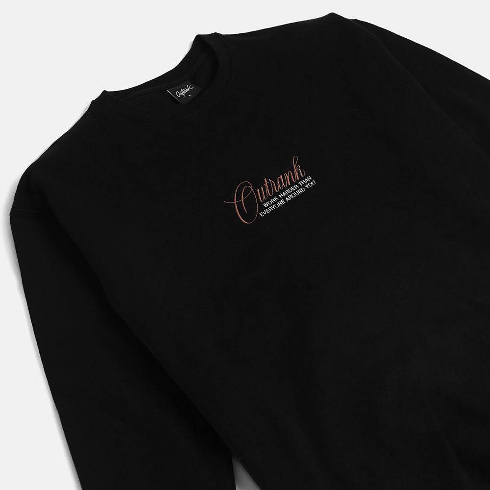 Work Harder Embroidered Crewneck Fleece