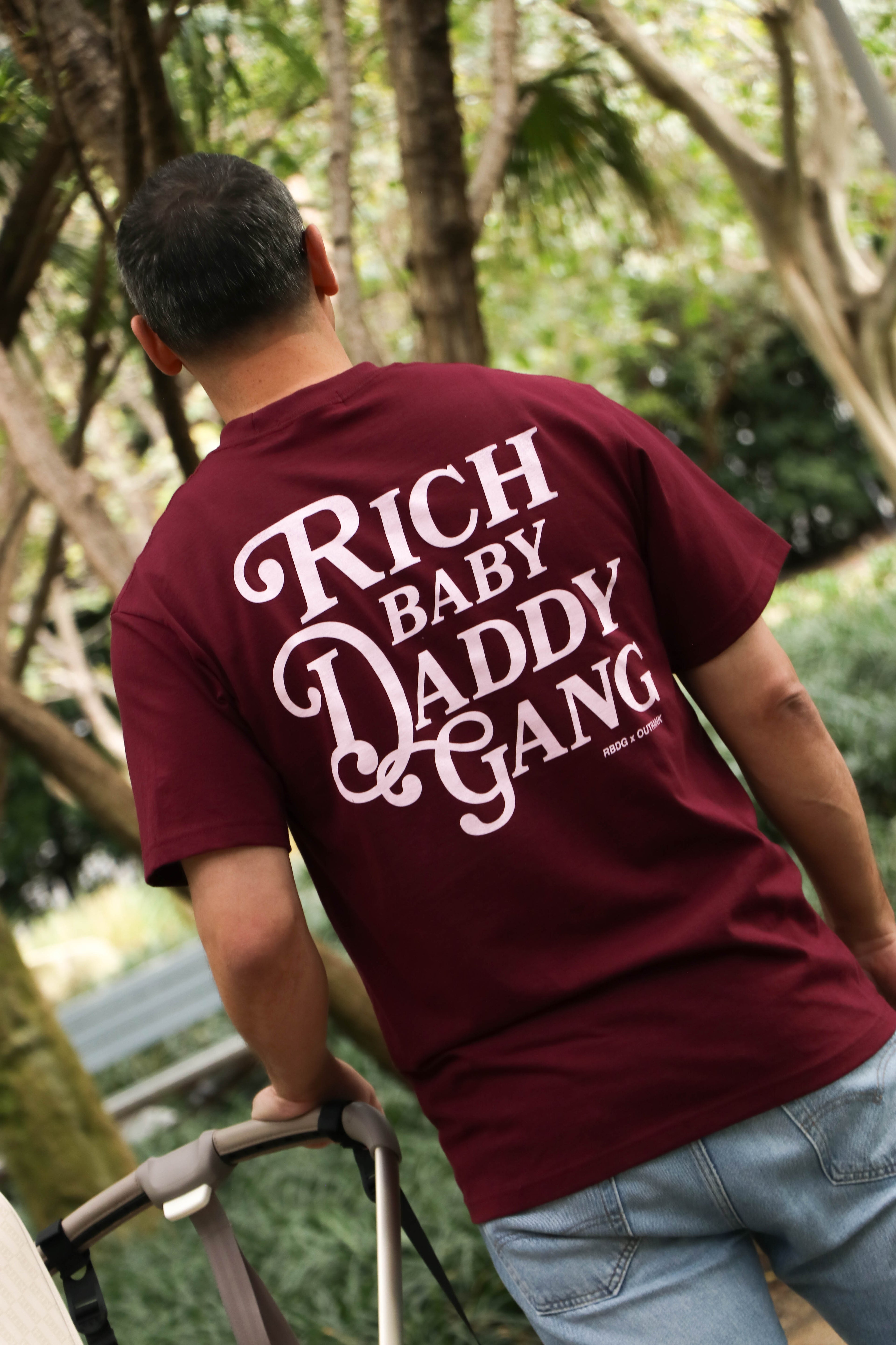 RBDG T-shirt 3.0- Burgundy - Outrank Brand