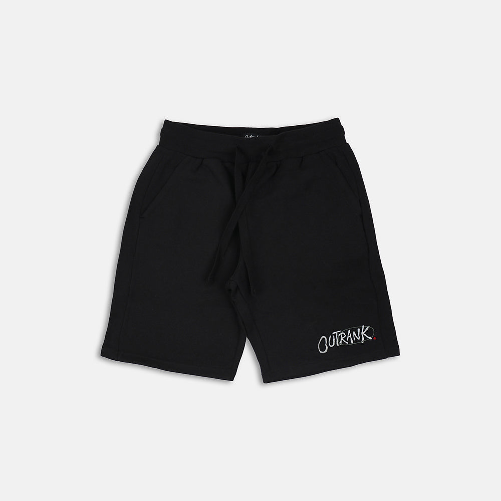 Blowin’ Up Embroidered Fleece Shorts