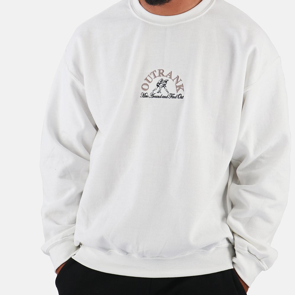 Mess Around and Find Out Embroidered Crewneck Fleece