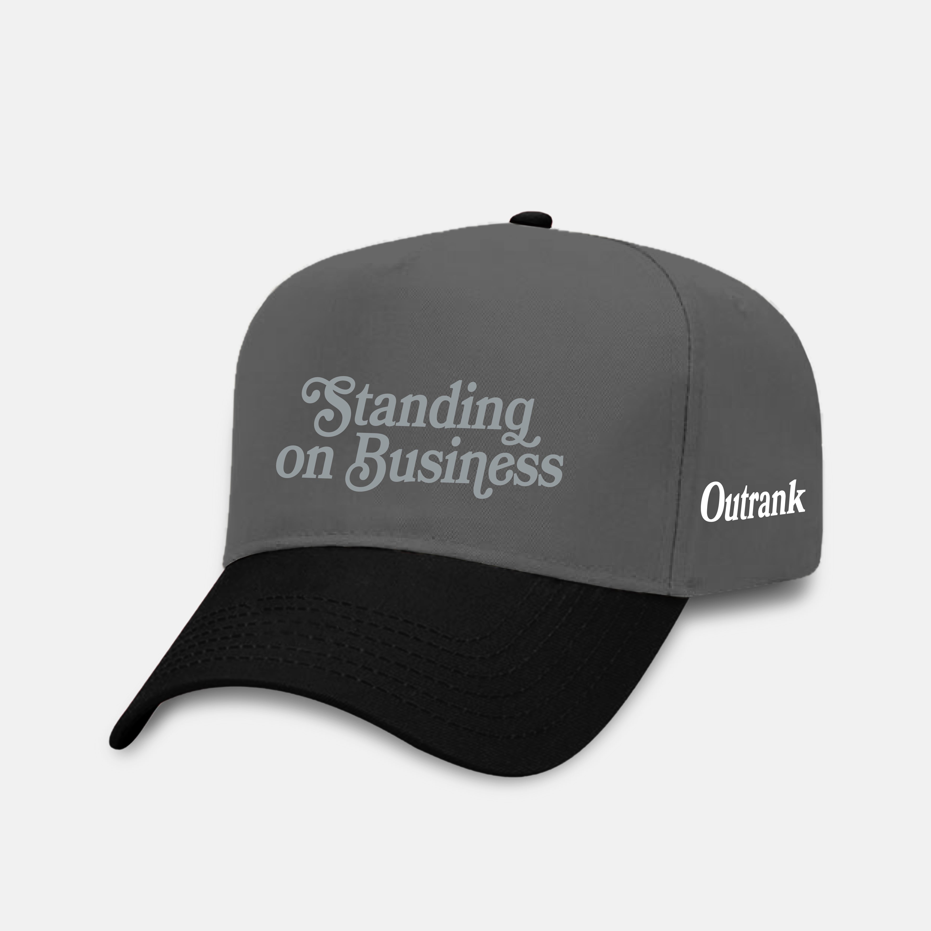 Standing On Business Puff Embroidered Snapback