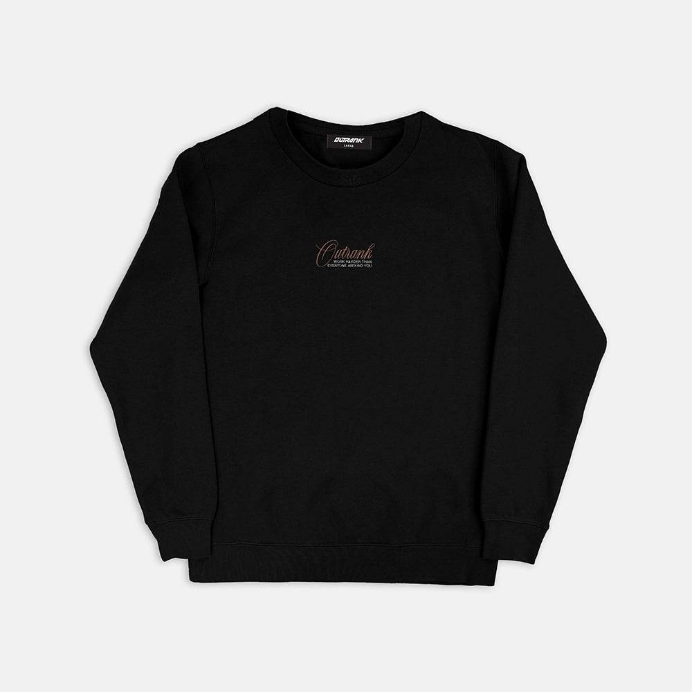 Work Harder Embroidered Crewneck Fleece