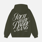 Rich Baby Daddy Gang Crest Oversized Hoodie - Cypress