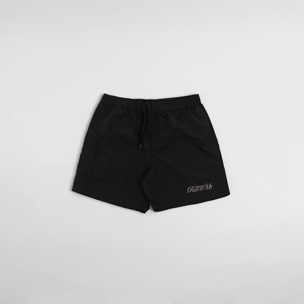 Run It Up Embroidered 6" Nylon Shorts