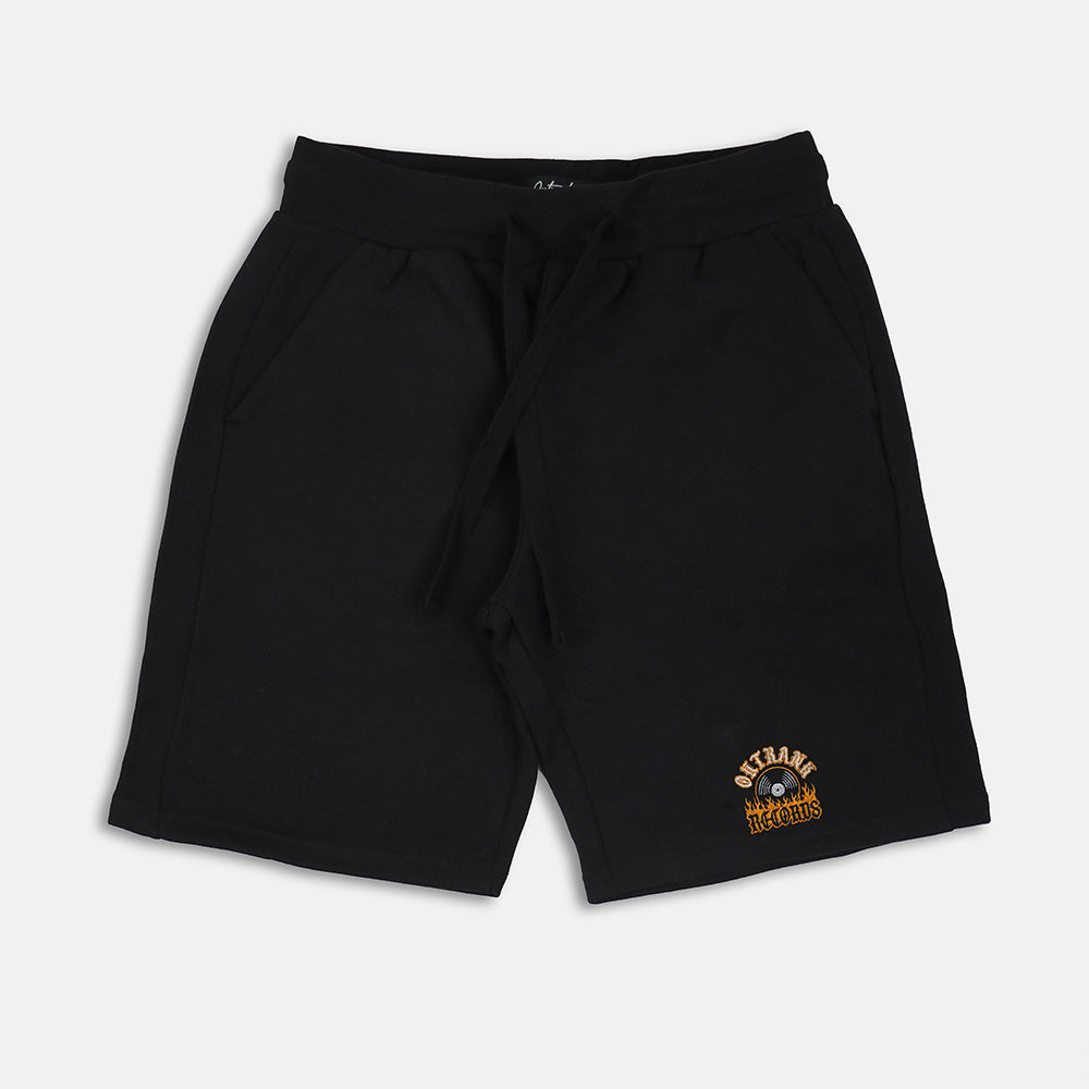 Outrank Records Embroidered Shorts