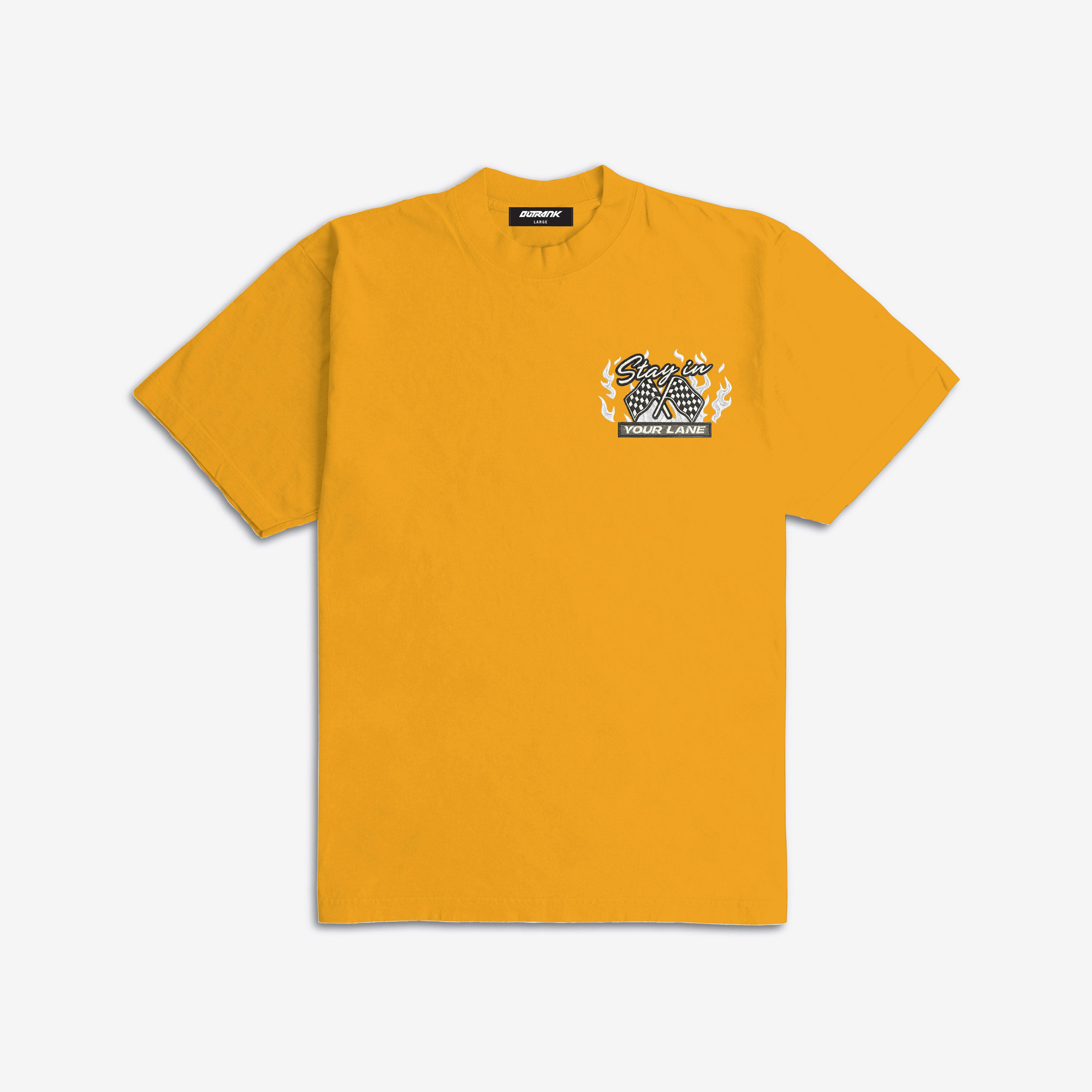 Stay In Your Lane Embroidered Ultra Heavyweight T-shirt